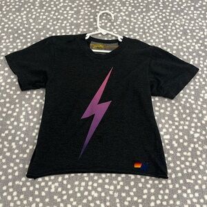 Bolt Fade Lightning Tee - charcoal